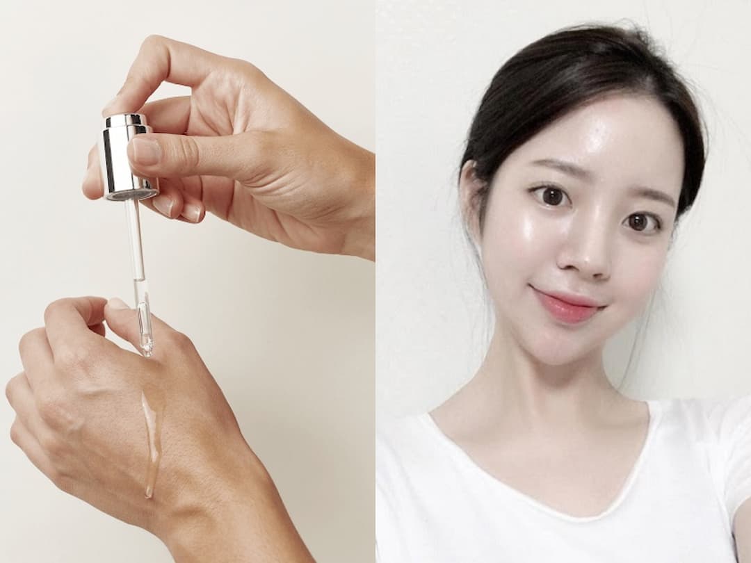 Thoa serum chứa Hyaluronic Acid lên vùng da khô