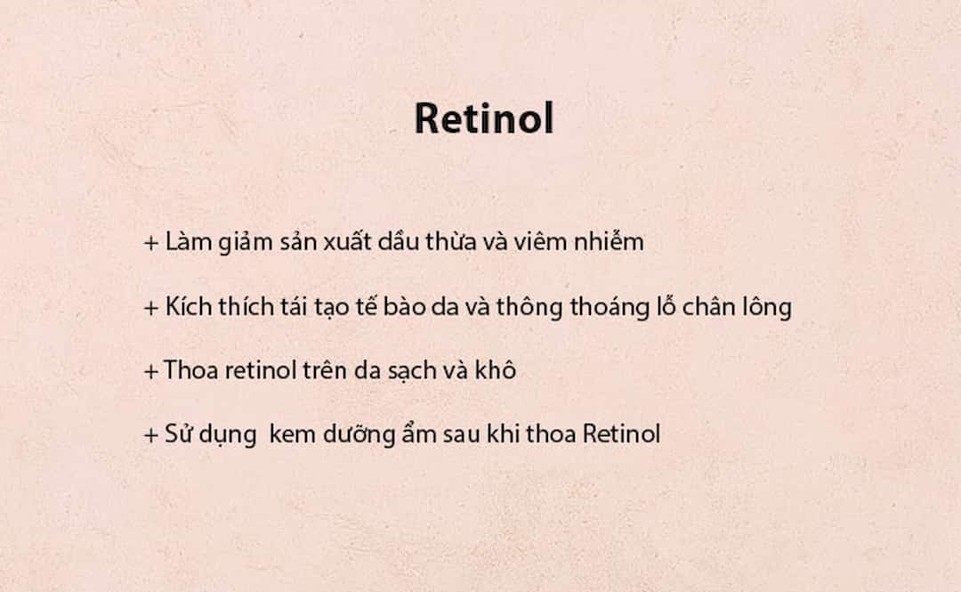 Tại sao Retinol lại tốt cho da?